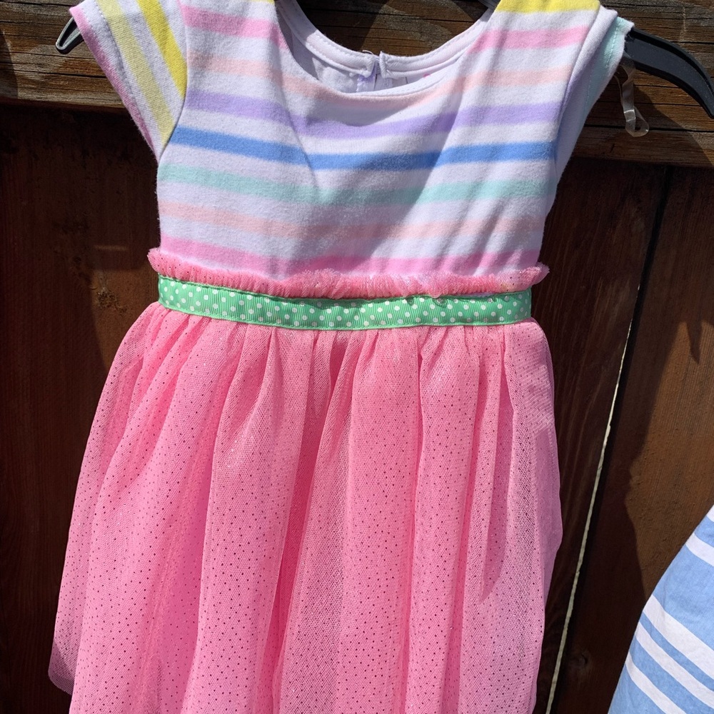 Colorful Striped Toddler Dress Size 12-18 months Spring Dress